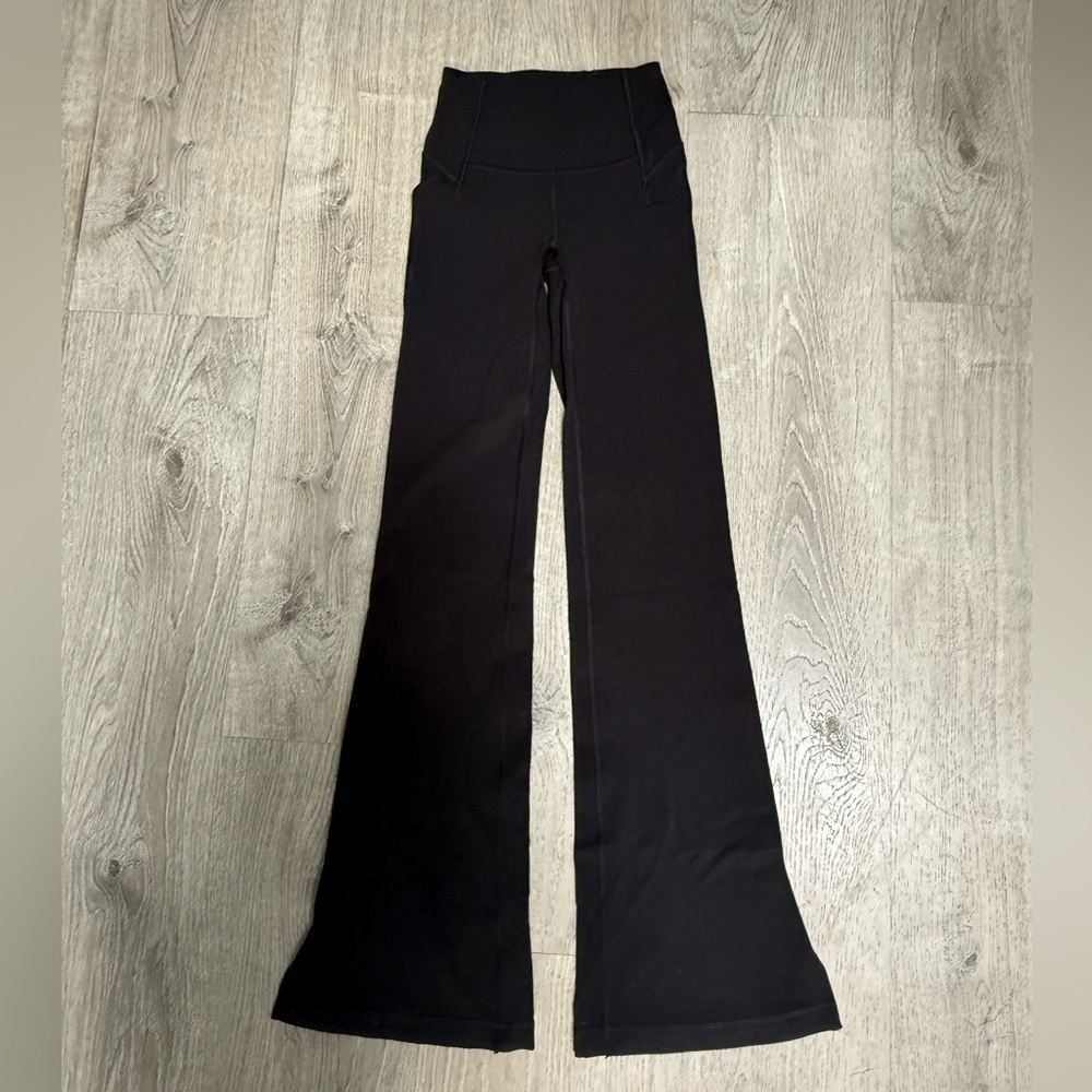 Lululemon Black Split Flared Leggings
